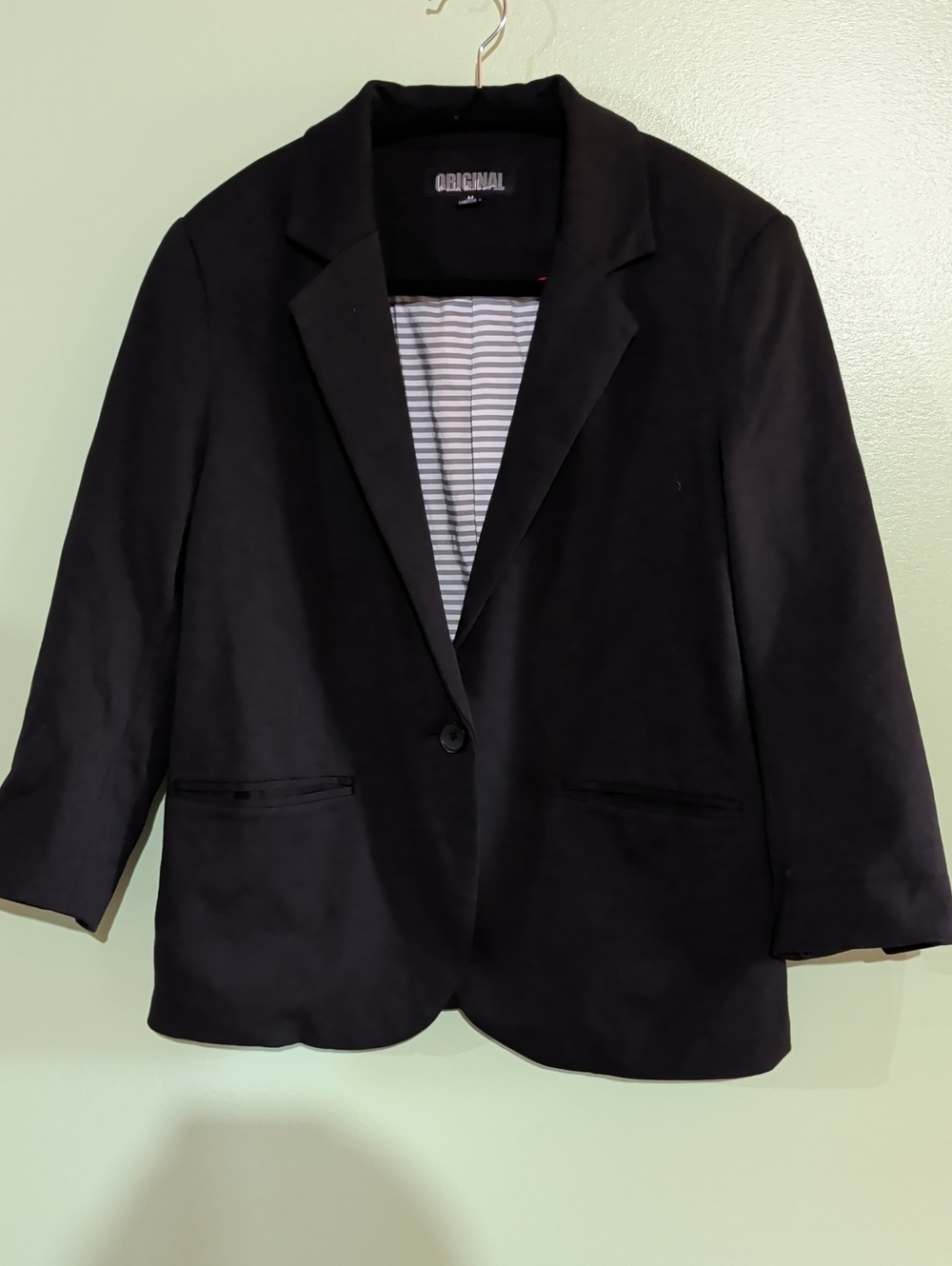 Black Women's Single-Button Blazer